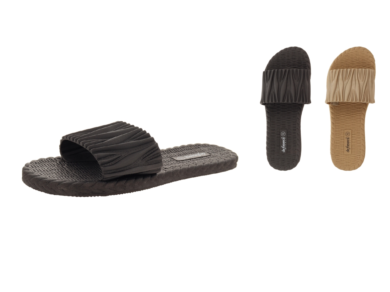 CIABATTA DONNA MISANO TG.36/41 NERO/ORO WC44-A6WO