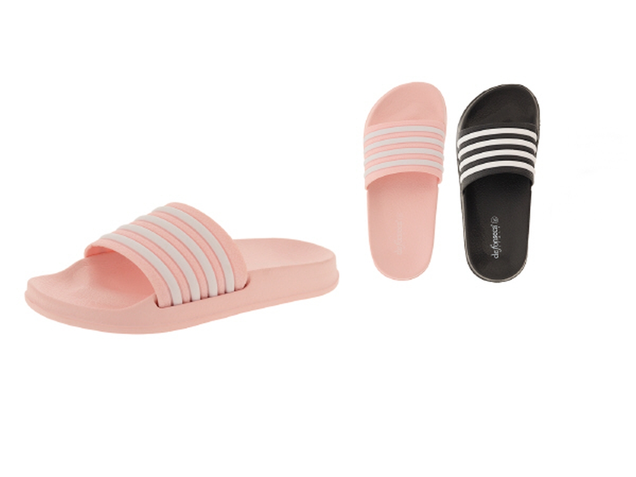 CIABATTA BIMBI VASTO TG.30/35 NERO/ROSA U55-A9HT