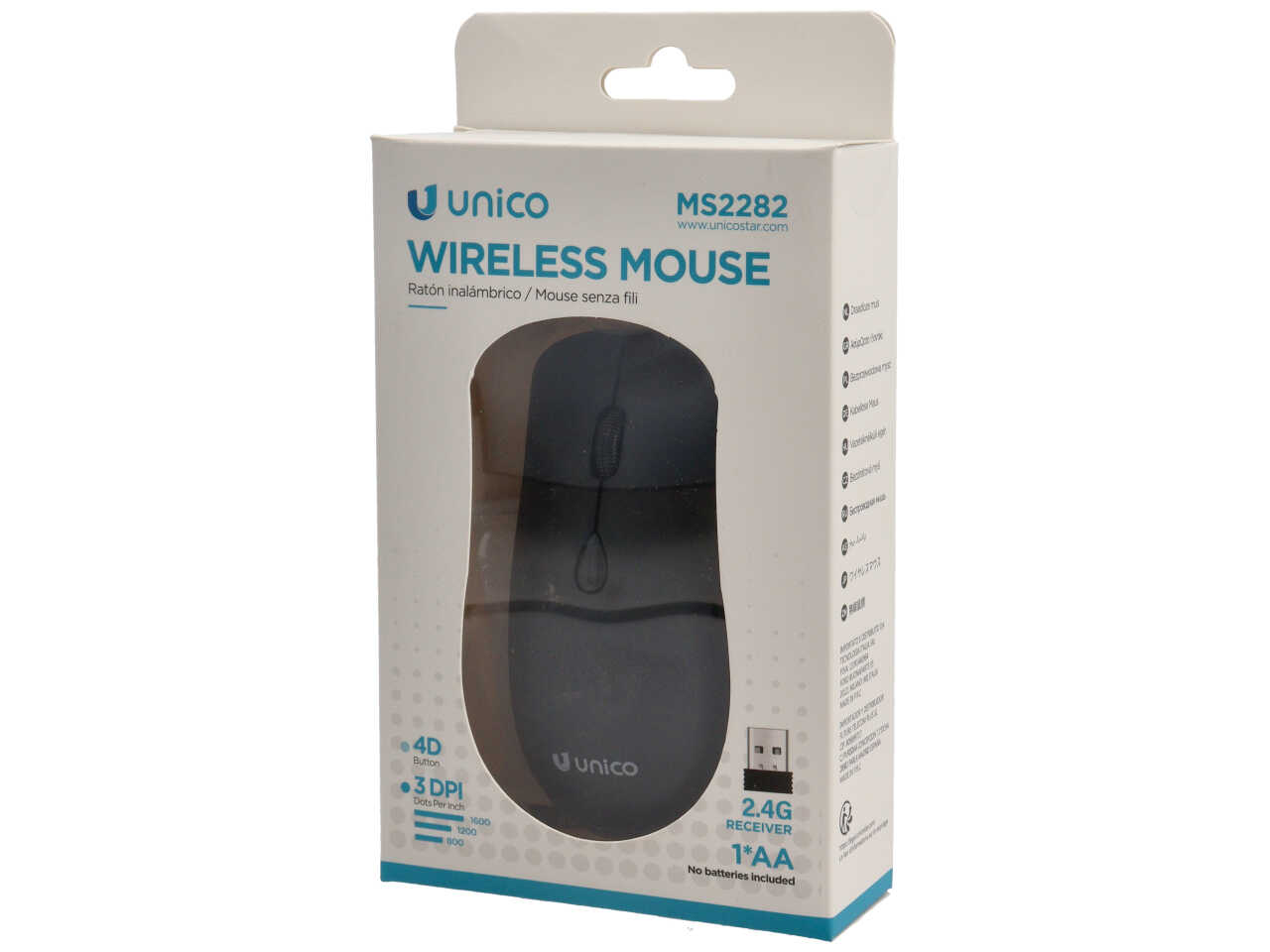MOUSE WIRELESS 4D DESIGN A GOCCIA, NERO MOUSE WIRELESS 4D DESIGN A GOCCIA, NERO