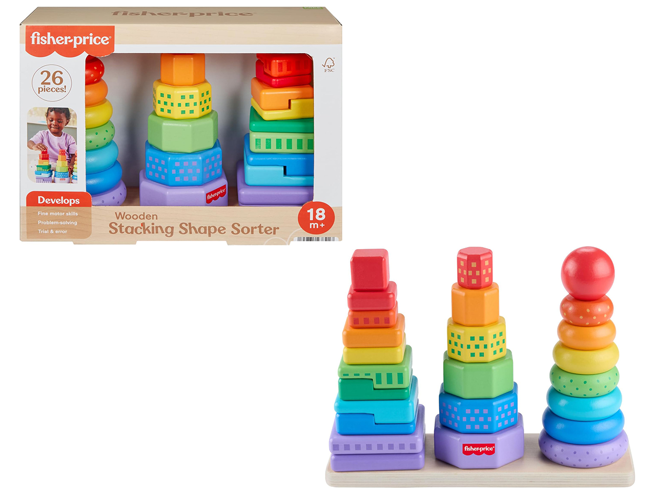 FISHER PRICE SET 3 PIRAMIDI HXT76