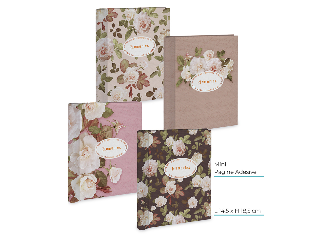 ALBUM P.FOTO FLOWER14,5X18,5CM15PAG.ADES.S36210/35