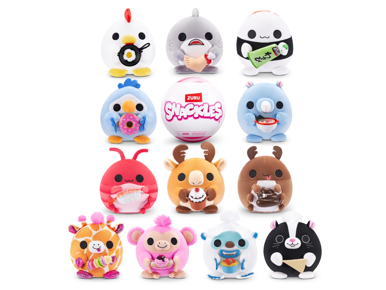 PELUCHE SNACKLES SQUISHY CORE 5″ 77693SK