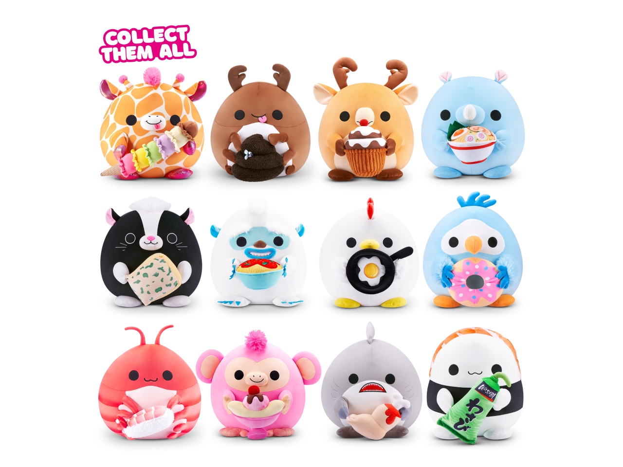 PELUCHE SNACKLES SQUISHY CORE 8″ 77694EC