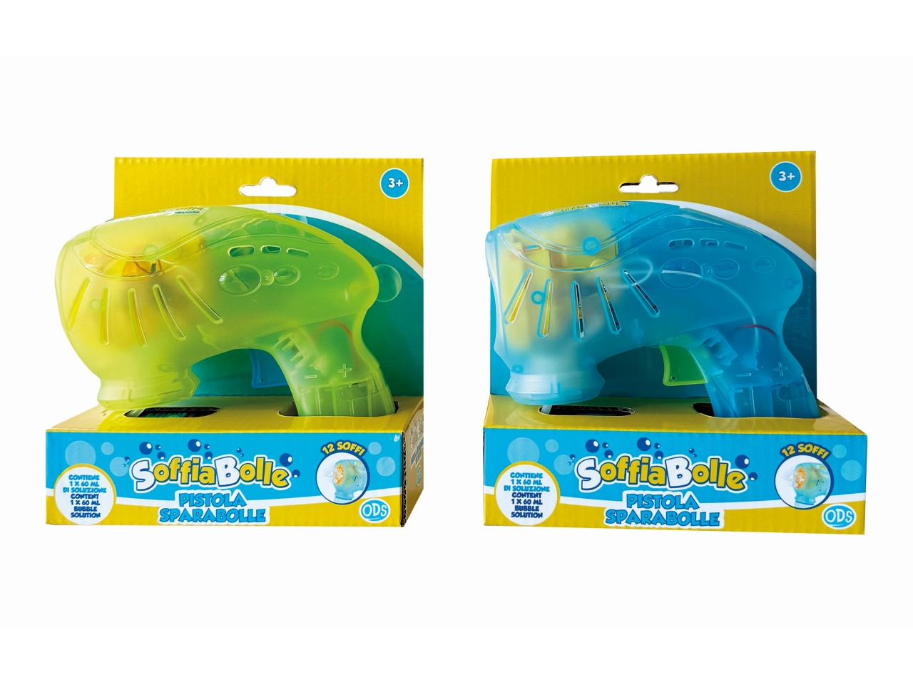 PISTOLA SPARA BOLLE DA 6 FORI 34184