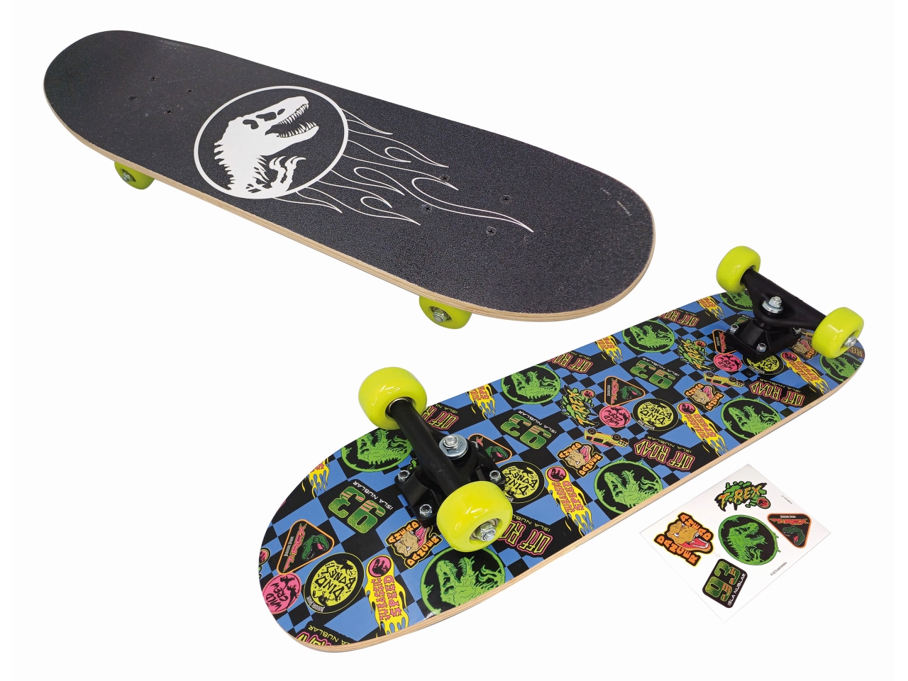 JURASSIC PARK SKATEBOARD CON FOGLIO STICKERS 35316