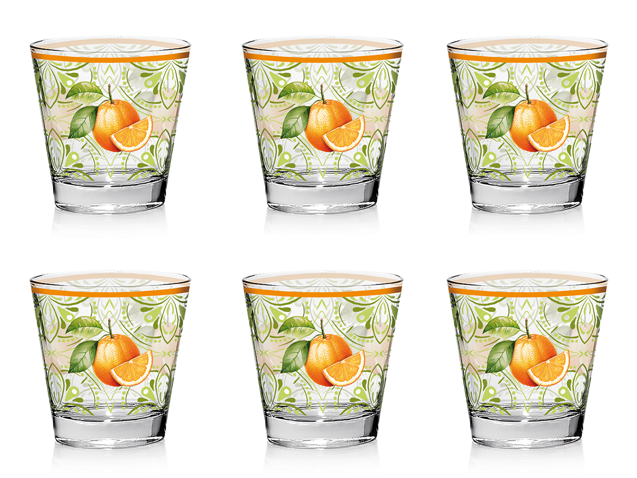 S.ORANGE BICCHIERI NADIA ACQUA 250CC 6PZ M107568