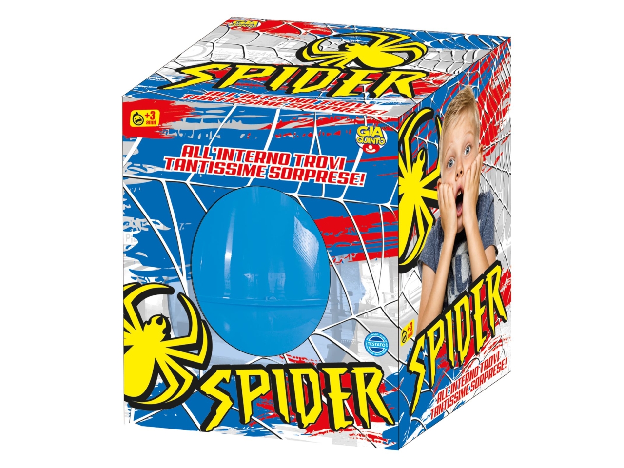 UOVO SORPRESE SPIDER AZZURRO GVC-0665 UOVO SORPRESE SPIDER AZZURRO GVC-0665