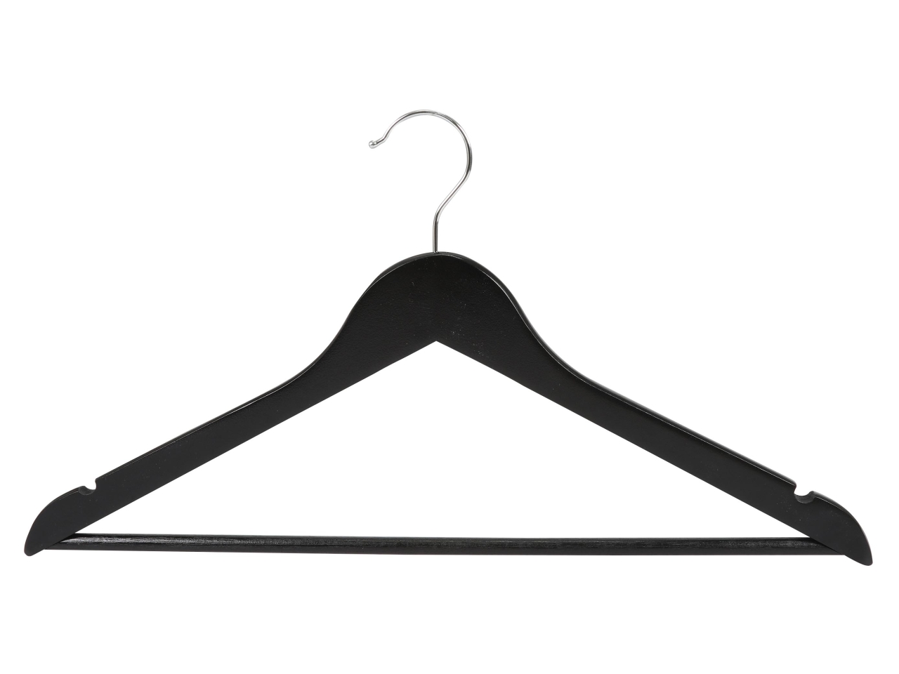 GRUCCE APPENDIABITI LEGNO 44,5CM 3PZ NERO 0045457