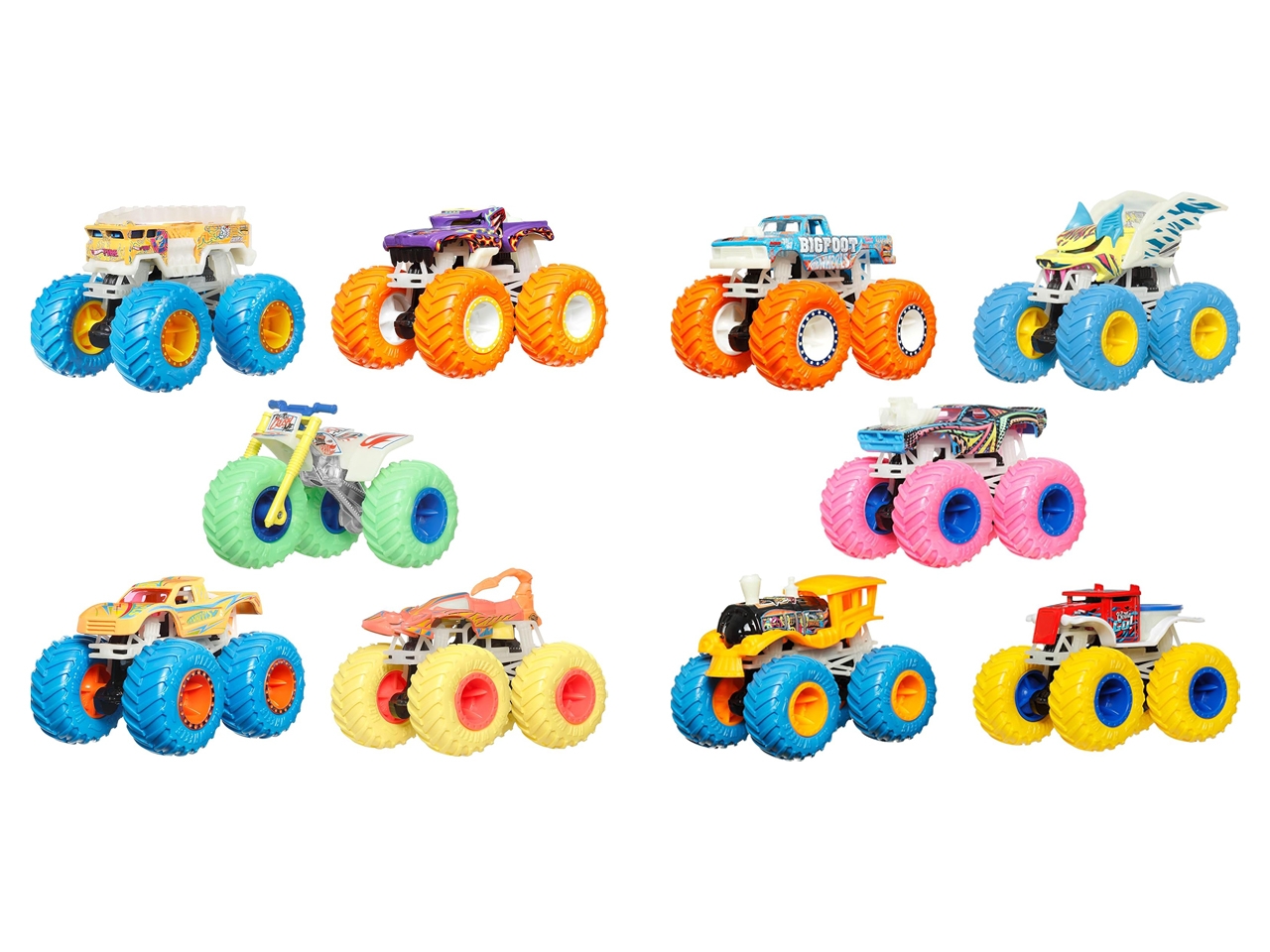 HOT WHEELS MONSTER TRUCKS ASS. JFX08-0 HOT WHEELS MONSTER TRUCKS ASS. JFX08-0