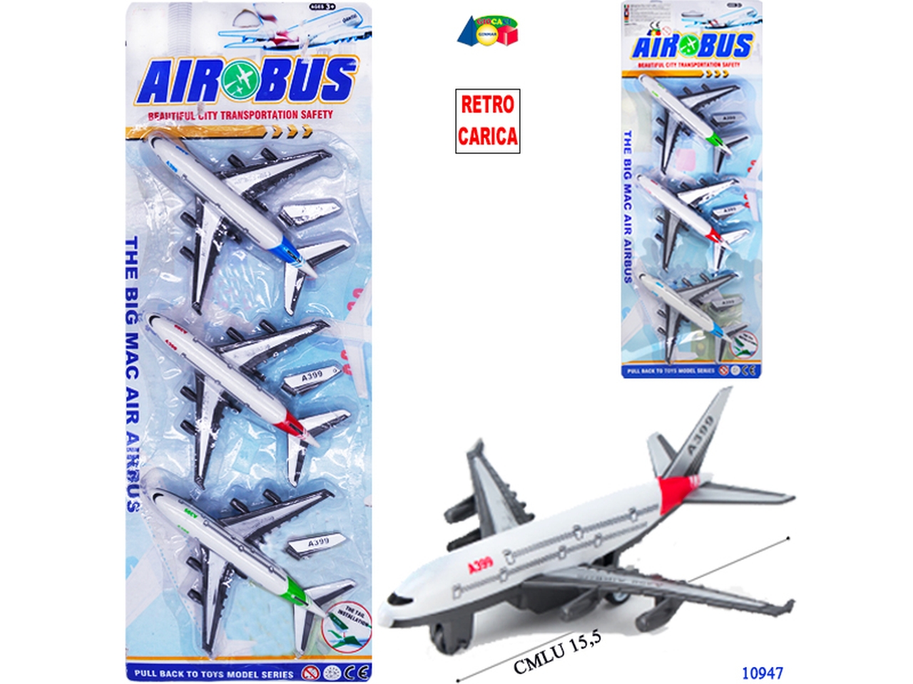 AEREI DI LINEA R/C SET DA 4 AEREI ASS. 10947