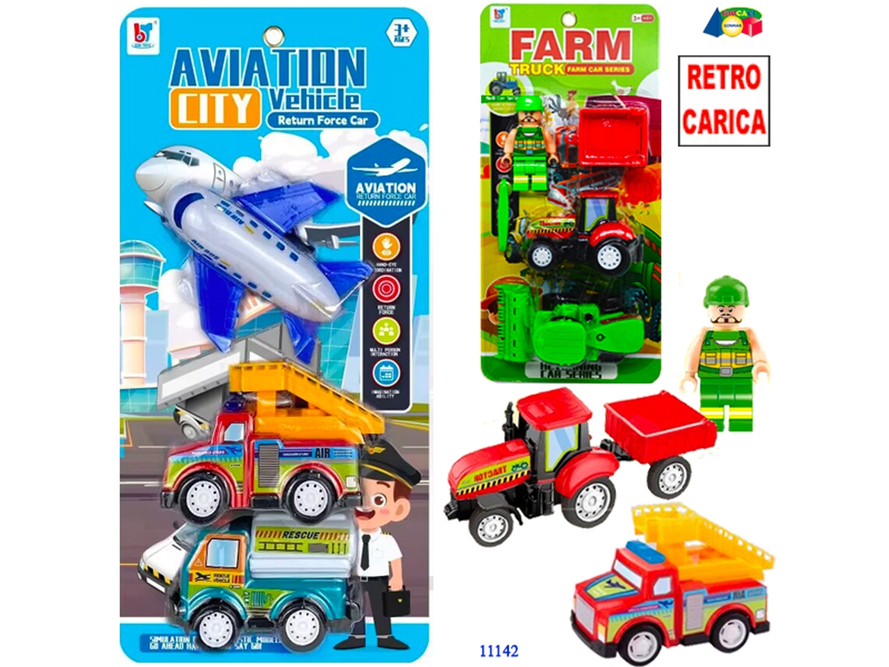 MEZZI AEROPORTO O TRATTORI R/C SET 3PZ ASS. 11142