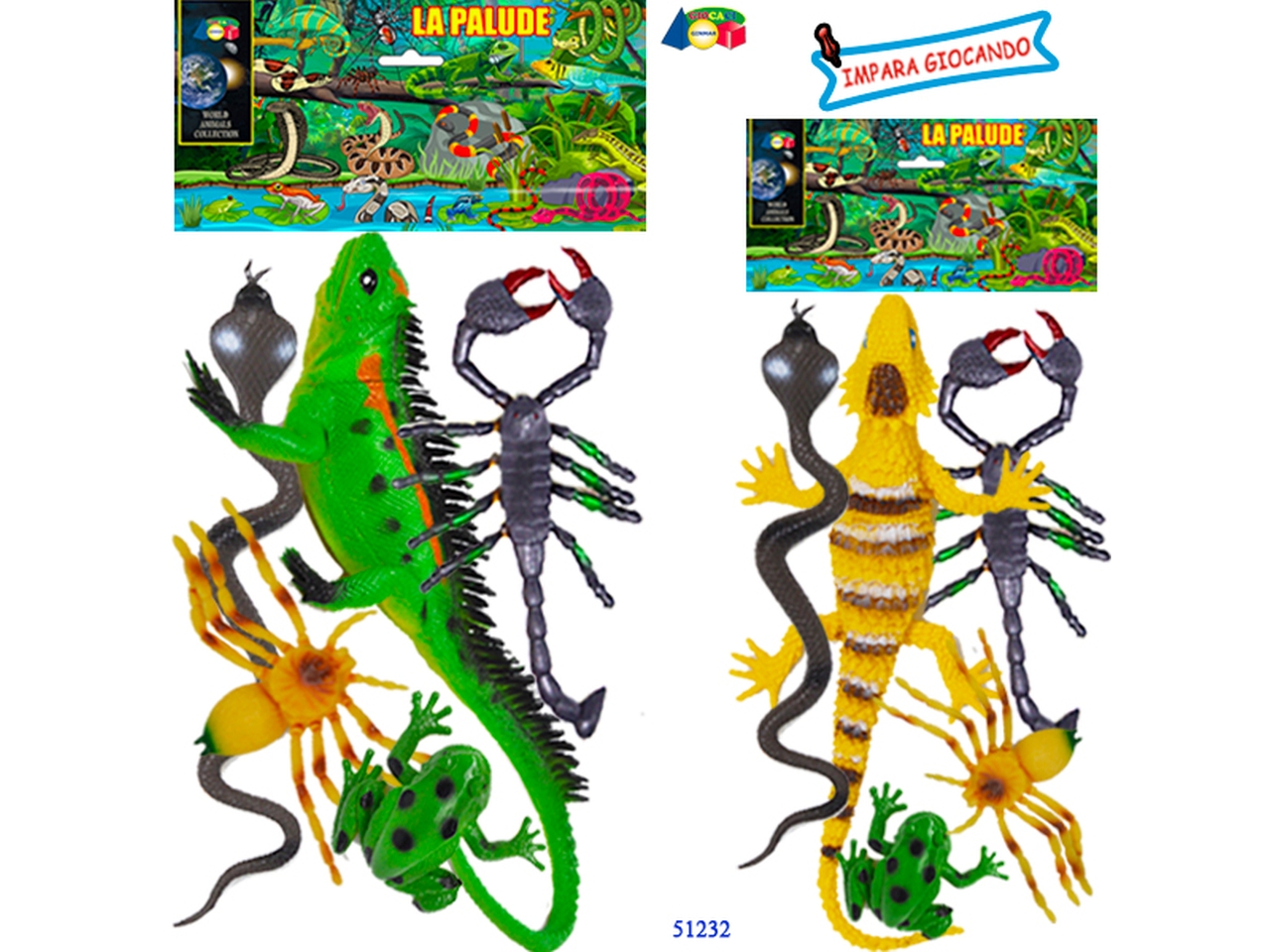 LA PALUDE CON IGUANA GRANDE ASSORTITI 51232 LA PALUDE CON IGUANA GRANDE ASSORTITI 51232