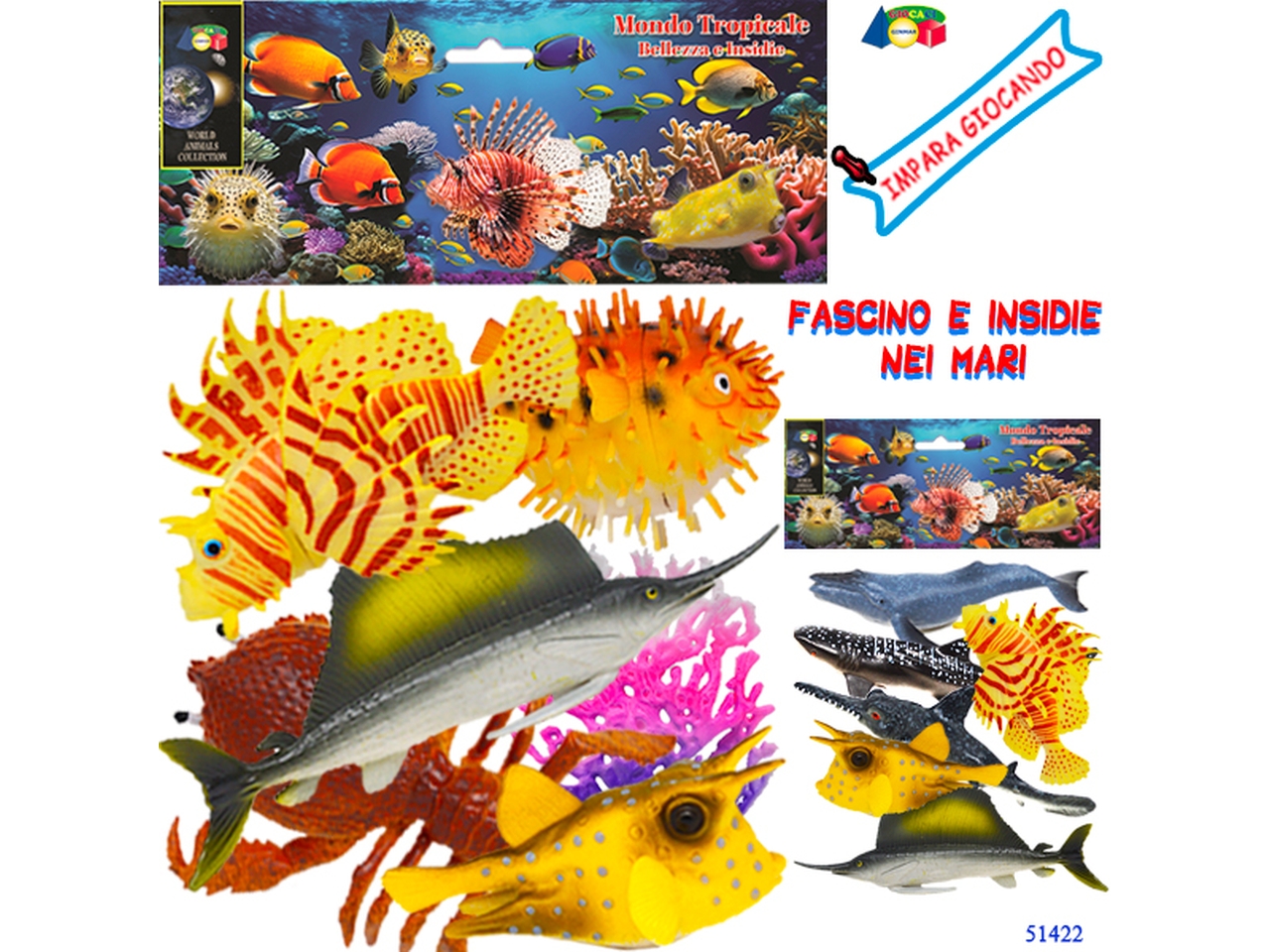 PESCI MONDO TROPICALE ASSORTITI 51422 PESCI MONDO TROPICALE ASSORTITI 51422