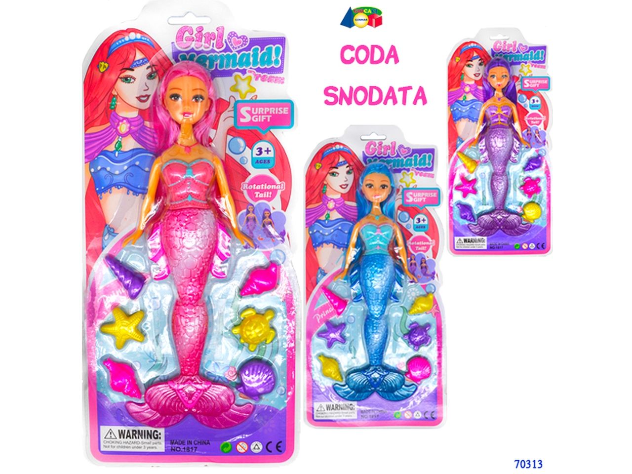 SET SIRENA C/CODA SNODATA ED ACCESSORI ASS. 70313 SET SIRENA C/CODA SNODATA ED ACCESSORI ASS. 70313