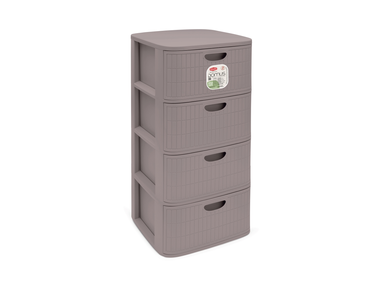 DOMUS CASSETTIERA 4CASS.40X40XH.80CM GREIGE 90101 DOMUS CASSETTIERA 4CASS.40X40XH.80CM GREIGE 90101