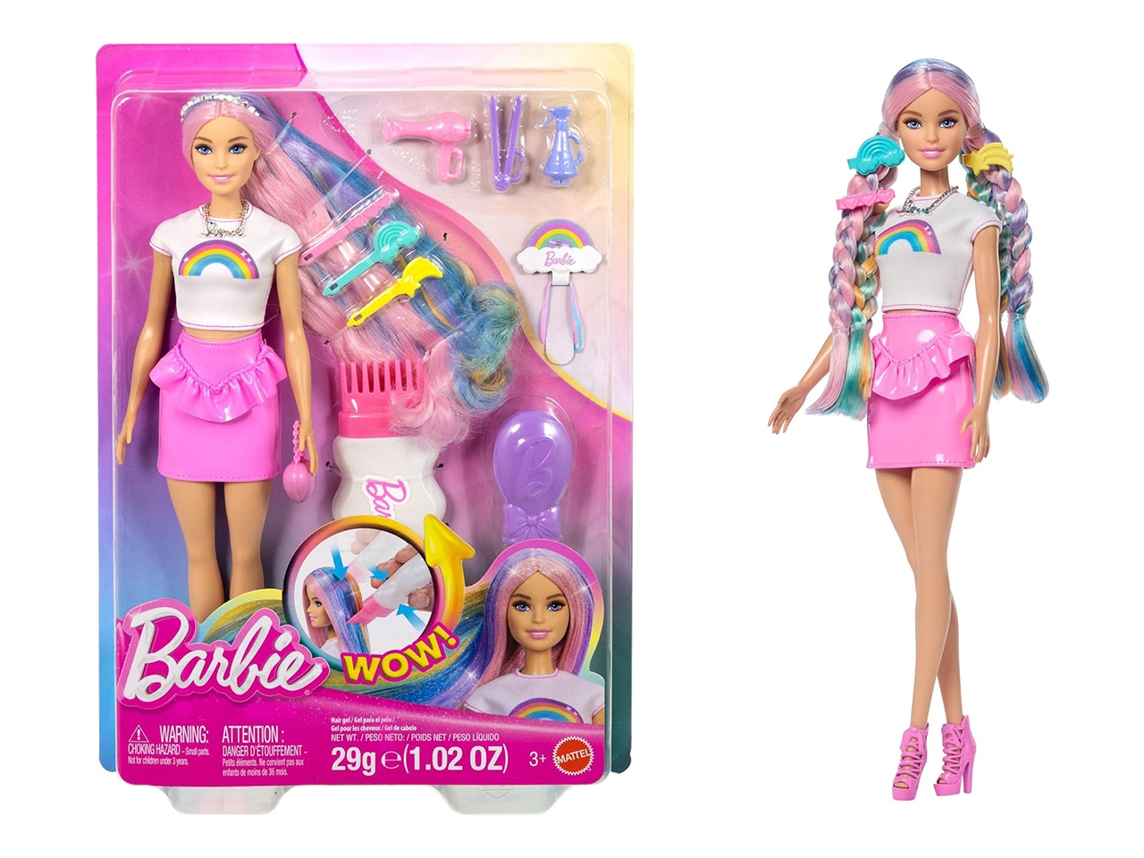 BARBIE RNBOW SPRKLE HAIR P1       JJP07-0