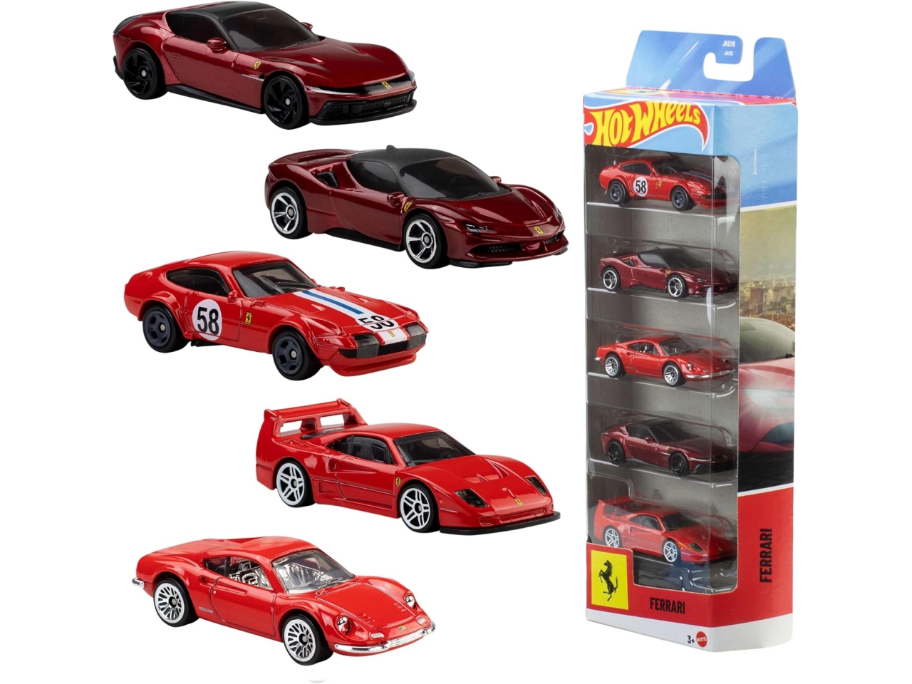 HOT WHEELS CAR PK ROSSO JLN12-0