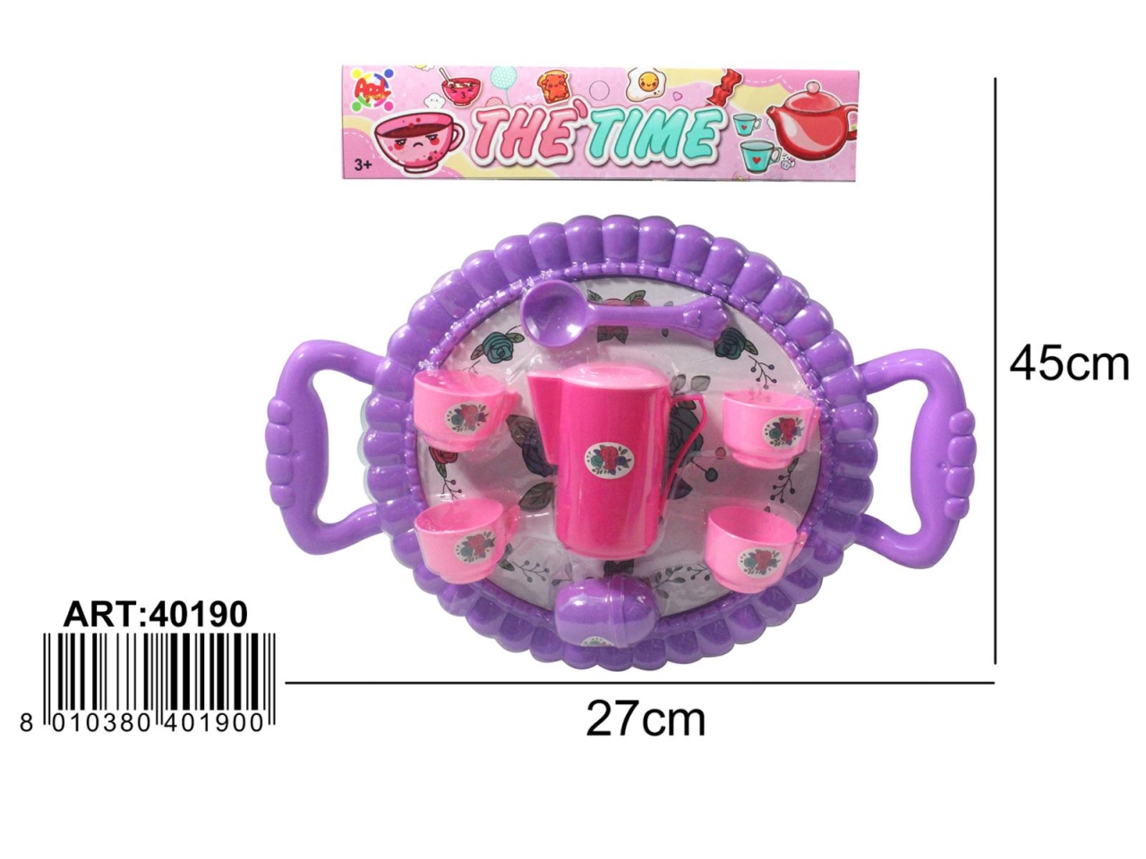 SET SERVIZIO DA TEA CON VASSOIO 40190