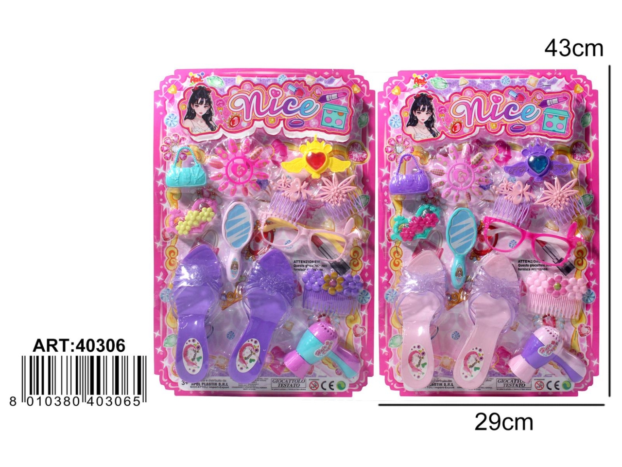 SET SCARPE C/ACCESSORI 40306