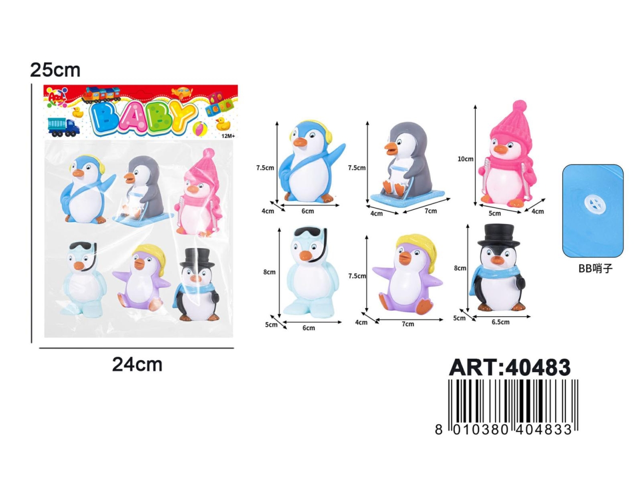 SET 6 PINGUINI 40483