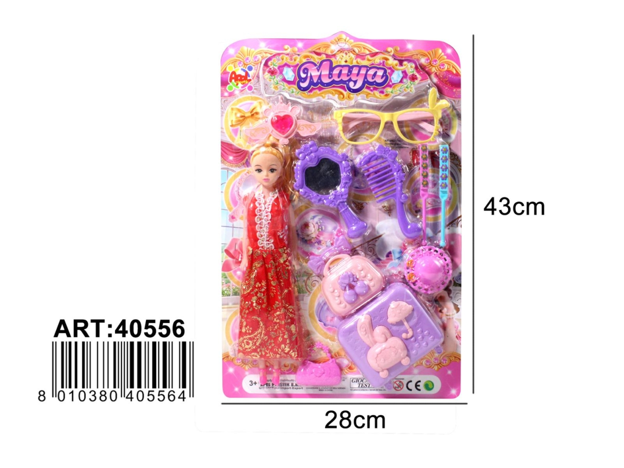 BAMBOLA C/ACCESSORI 40556