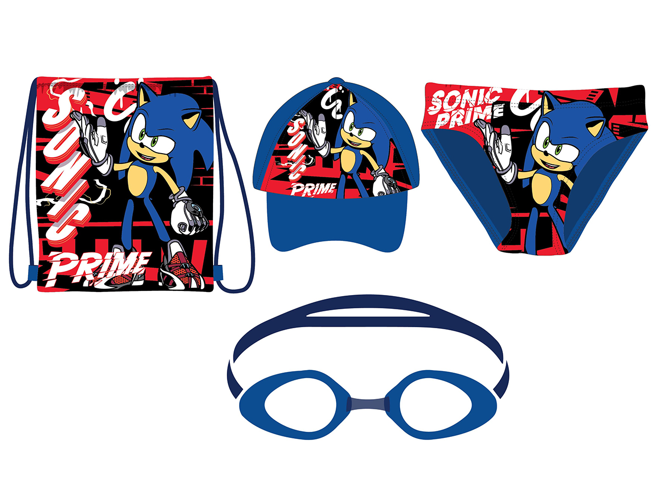 SONIC SACCA+SLIP+OCCHI.+CAPPEL. TG.3-8ANNI MIX 14