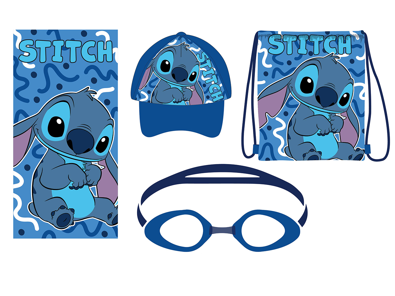 STITCH SACCA+CAP.+TELO+OCCHIALIN.STITCH BOY MIX16 STITCH SACCA+CAP.+TELO+OCCHIALIN.STITCH BOY MIX16