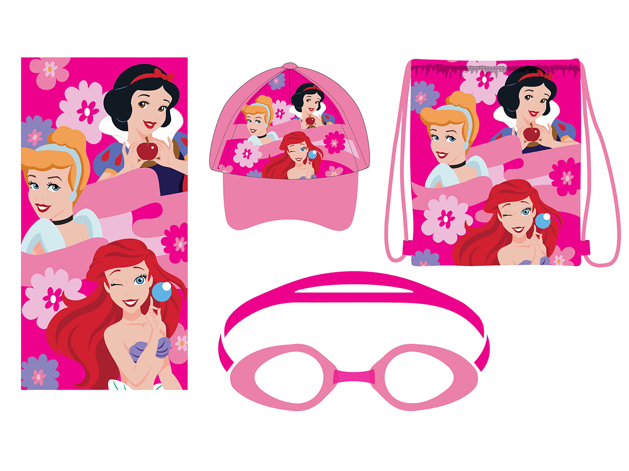 PRINCES SACCA+CAP.+TELO+OCCHIALIN.PRINCIPESSE MIX