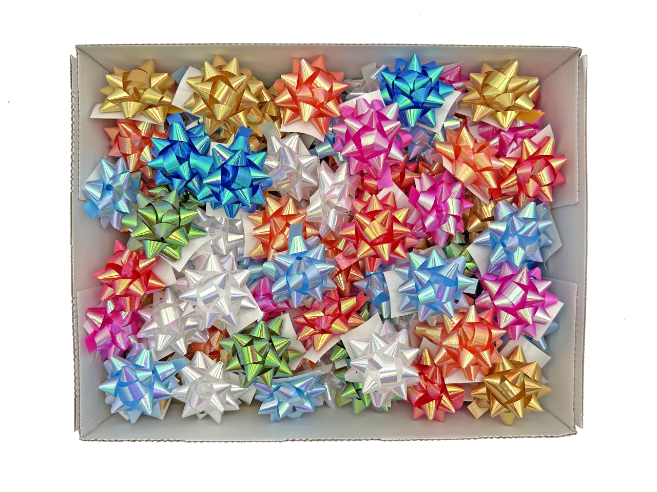 COCCARDA STELLA 10MM 100PZ IRIDE.ASS. 000626 3040