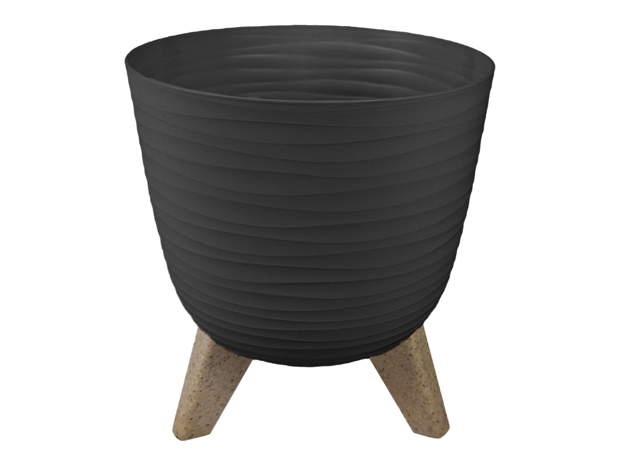 VASO AURORA LUNA 30XH.28CM ANTRACITE ALA30