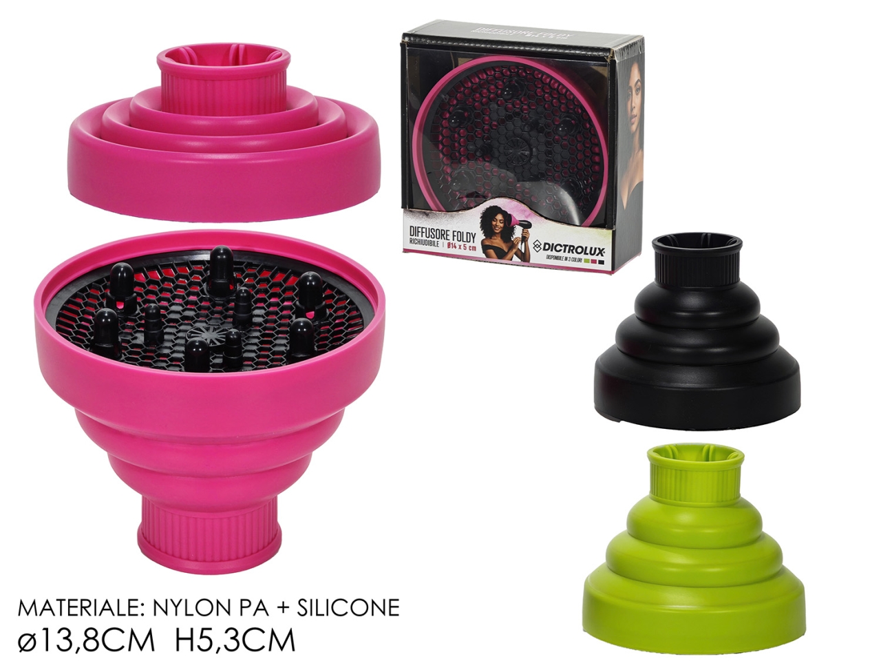 DIFFUSORE ASCIUGACAPELLI RICHIUDIBILE FOLDY 516810