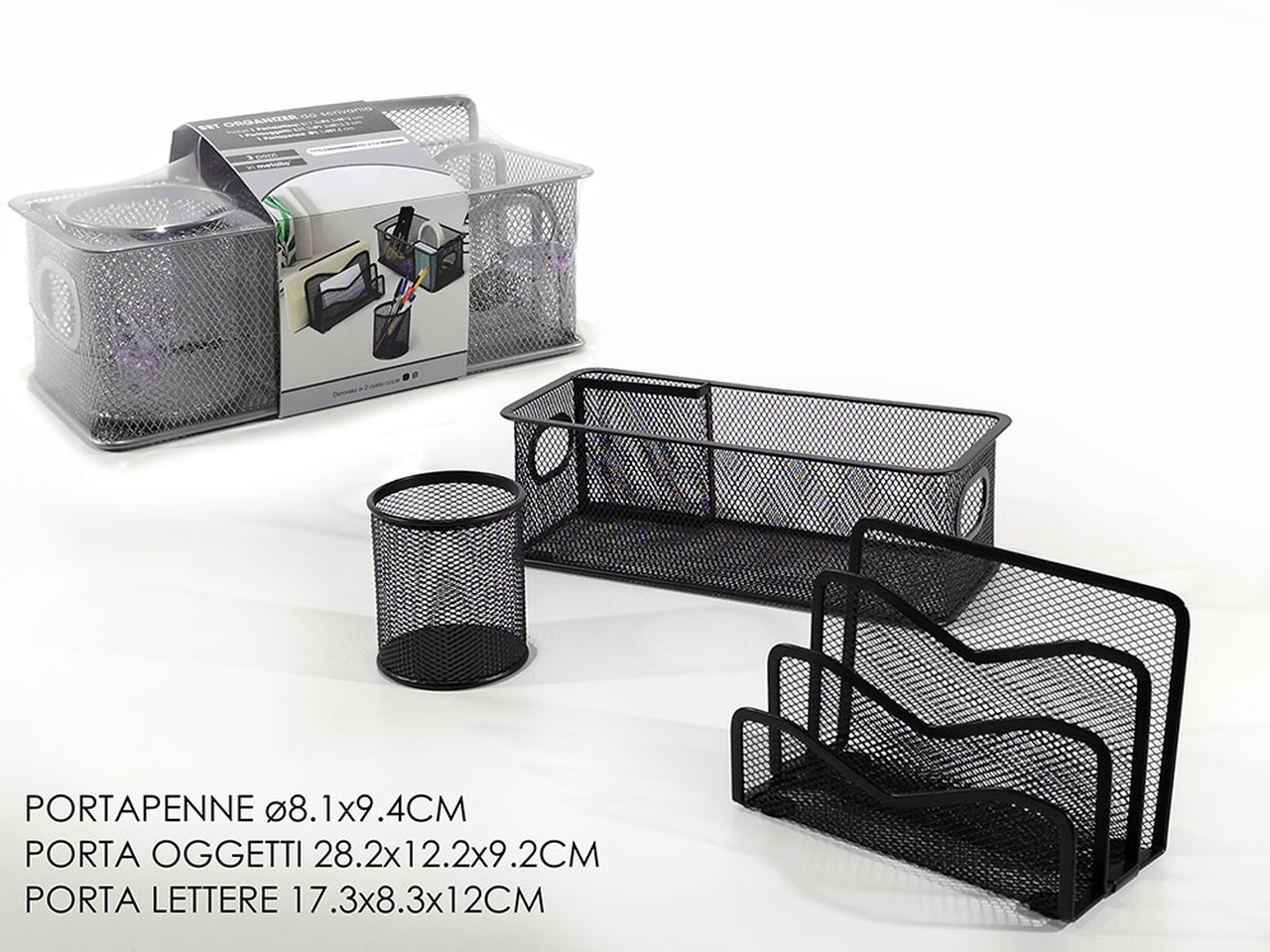 ORGANIZER UFFICIO SET DA 3 PEZZI IN 2 ASS. 540500
