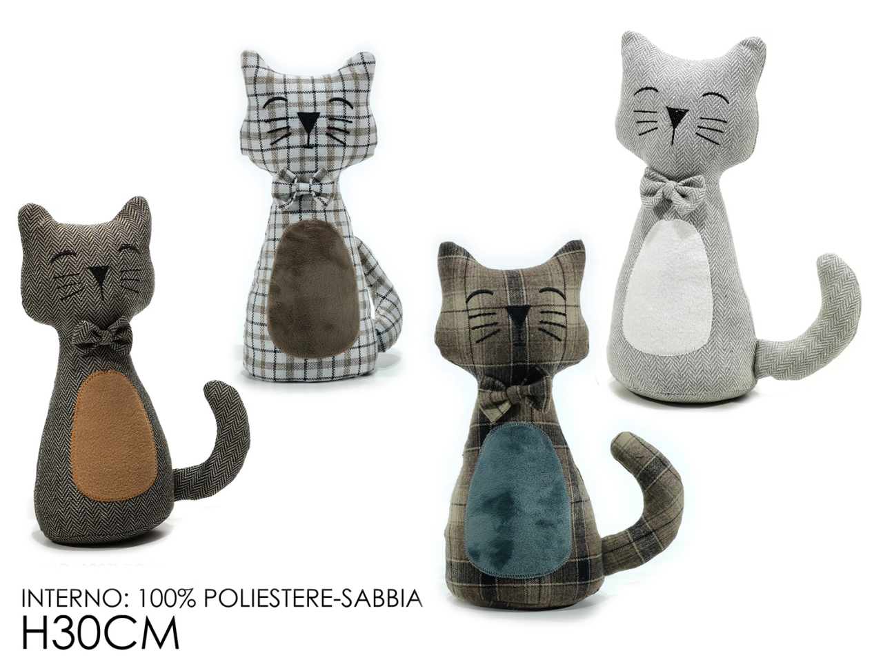 FERMAPORTA GATTO H30CM 4ASS 582815 FERMAPORTA GATTO H30CM 4ASS 582815