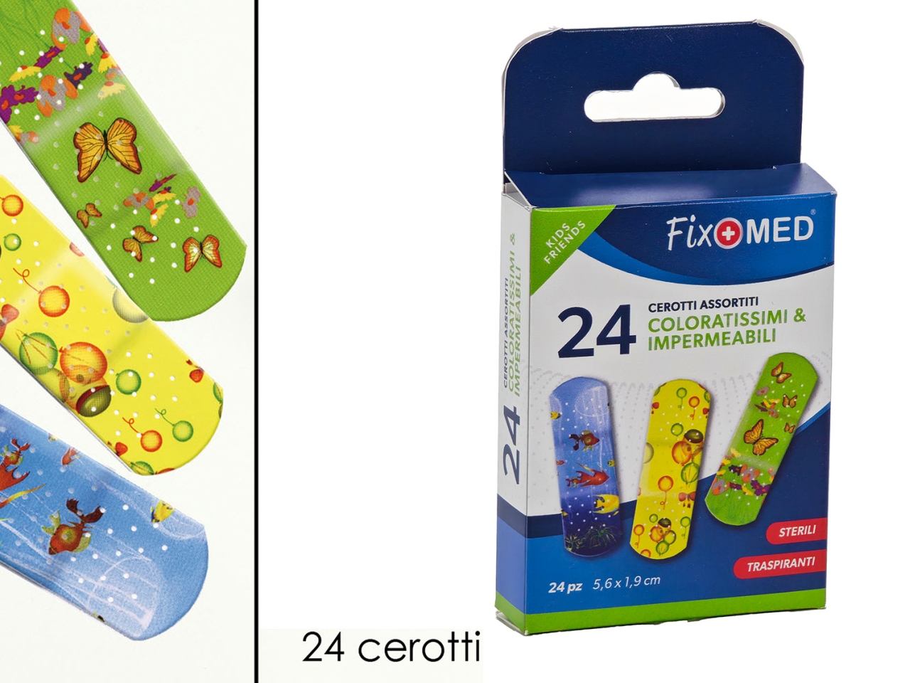 CEROTTI PER BAMBINI SET DA 24 PZ IN 3 ASS. 737006 CEROTTI PER BAMBINI SET DA 24 PZ IN 3 ASS. 737006