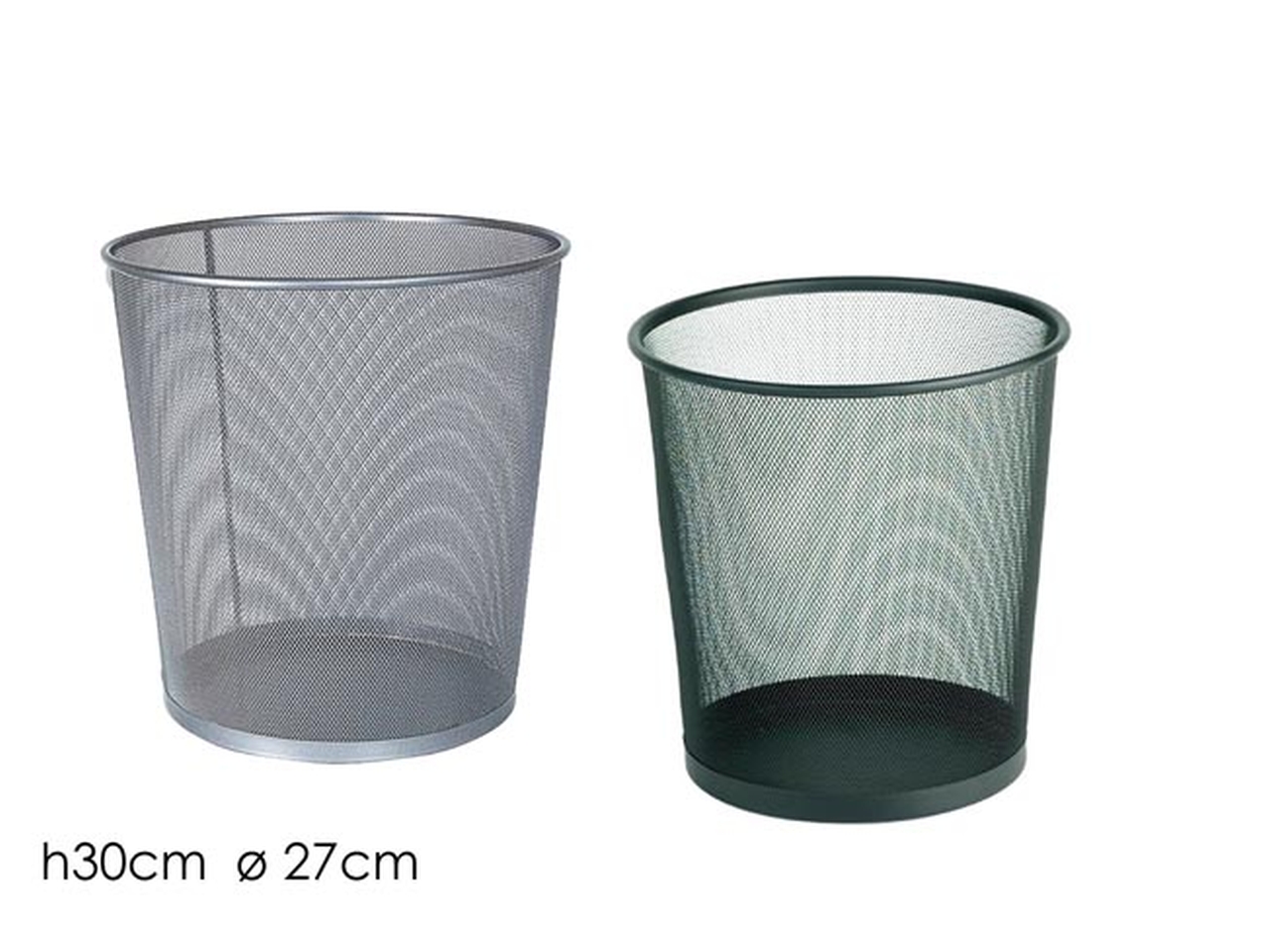 CESTINO PER UFFICIO D.27XH.30CM IN 2 ASS. 749580
