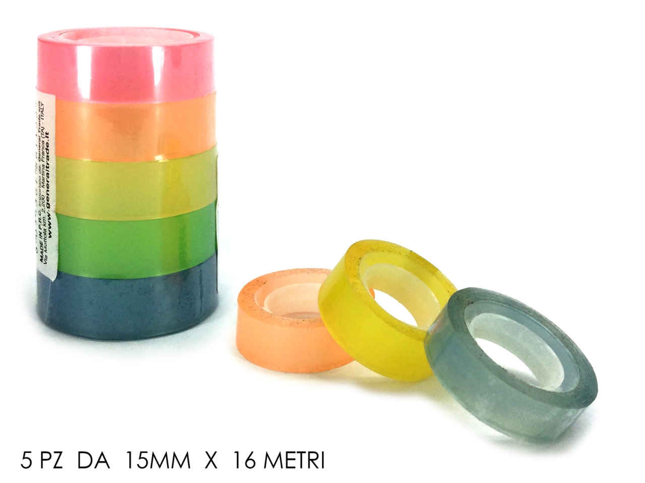 NASTRO ADESIVO COLORATO SET DA 5 NASTRI 753005