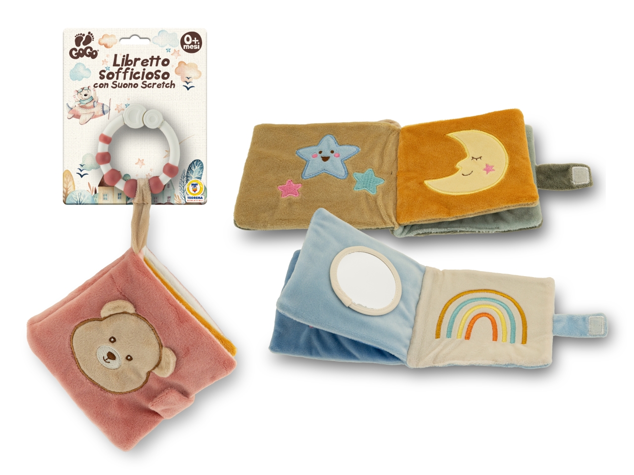 GOGO LIBRETTO SOFT ORSETTO 22CM 3 COL ASS 39592