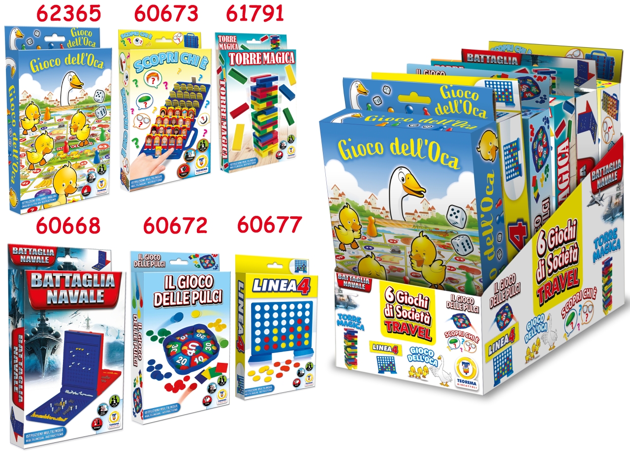 GIOCHI TRAVEL 6 MODELLI ASS. 64950