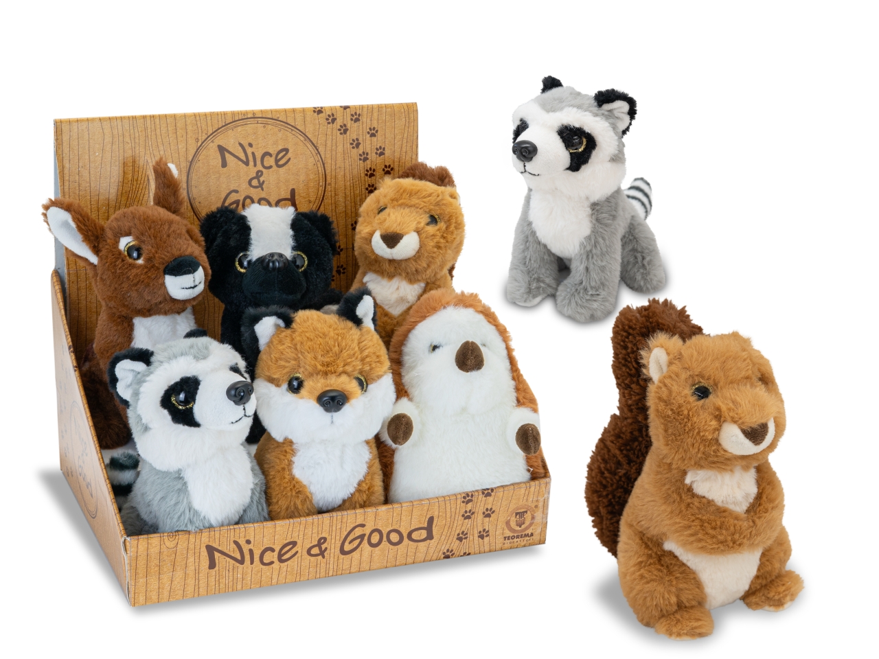 NICE GOOD ANIMALI DELLA FORESTA 6 ASS.18CM 39560 NICE GOOD ANIMALI DELLA FORESTA 6 ASS.18CM 39560