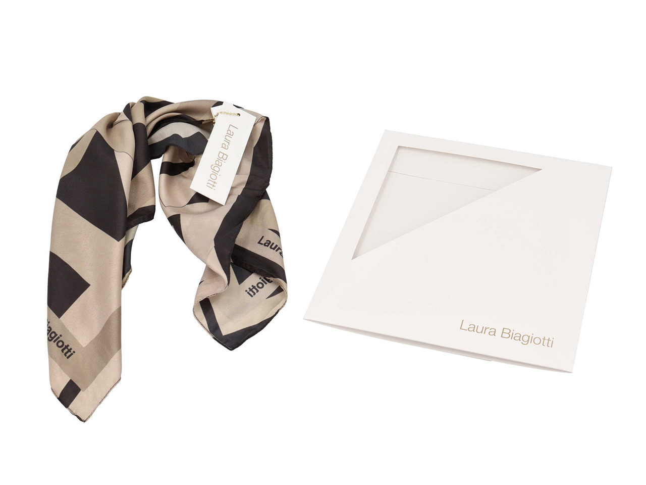 FOULARD MAXI INTRECCIO LB NERO 53X53CM LB26S104-20