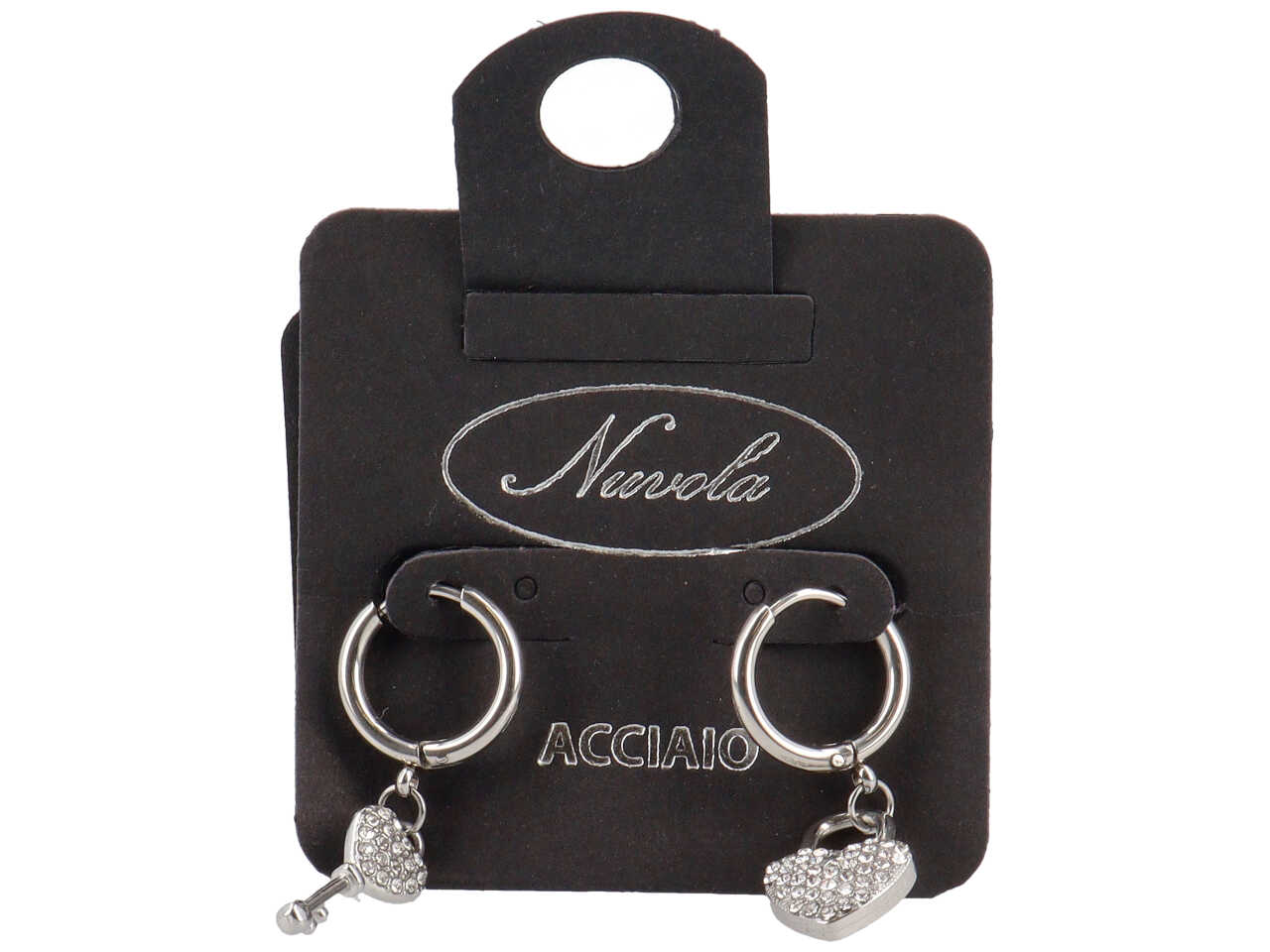 CERCHIETTO CON CUORE E CHIAVE ZIRCONI