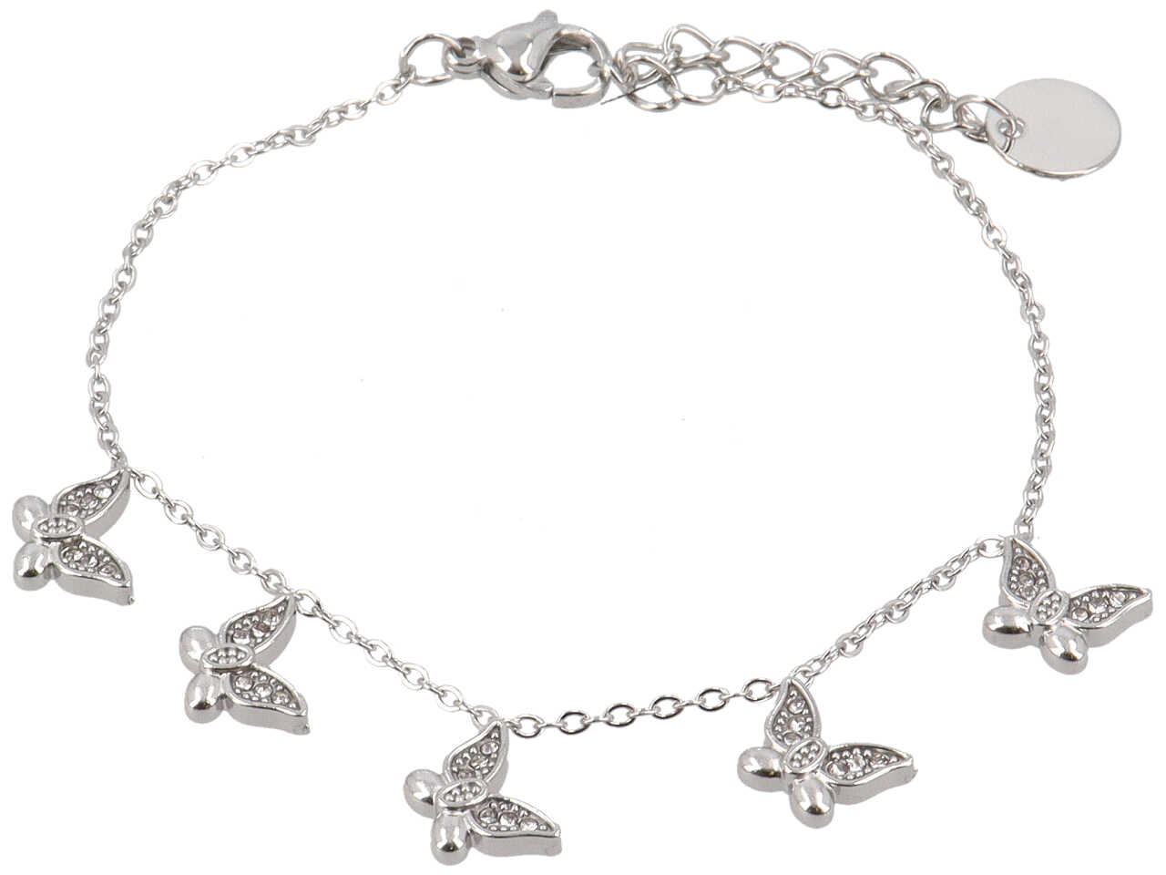 BRACCIALE 5 FARFALLINE ZIRCONI