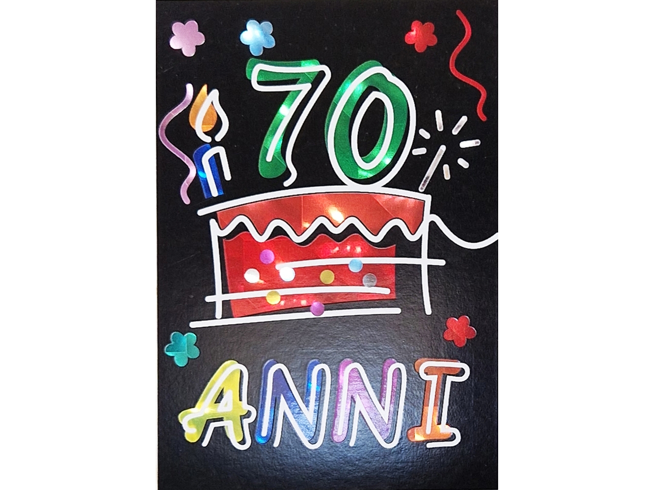 BIGLIETTO 70ANNI FLASHCARD 101 BIGLIETTO 70ANNI FLASHCARD 101