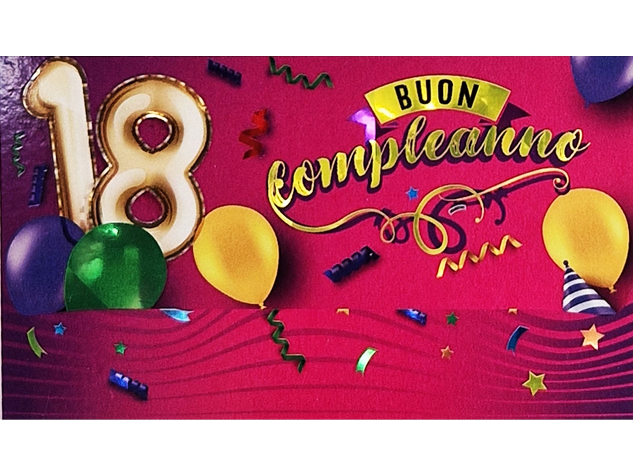 BIGLIETTO PORTASOLDI 18ANNI FLASHCARD 037 BIGLIETTO PORTASOLDI 18ANNI FLASHCARD 037