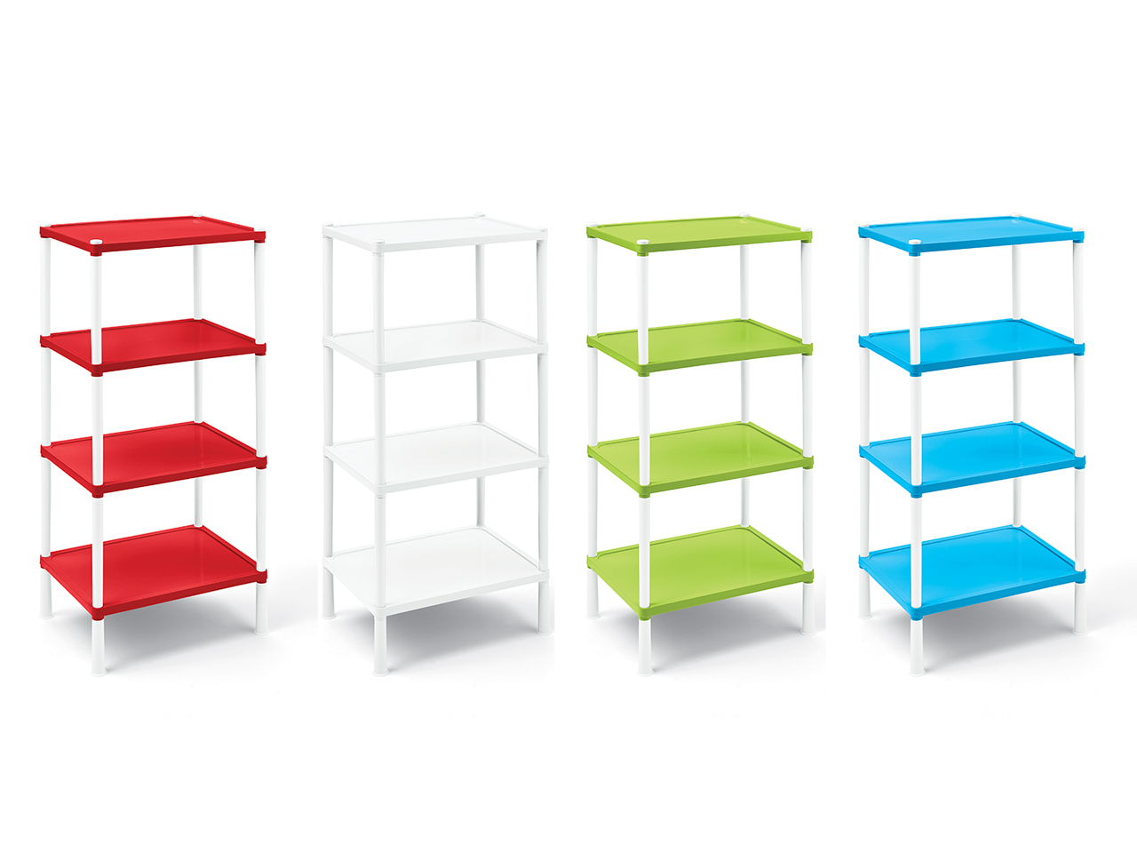 SCAFFALE PLASTICA 4RIPIANI ASS. SA001-0004AF+C01CA SCAFFALE PLASTICA 4RIPIANI ASS. SA001-0004AF+C01CA