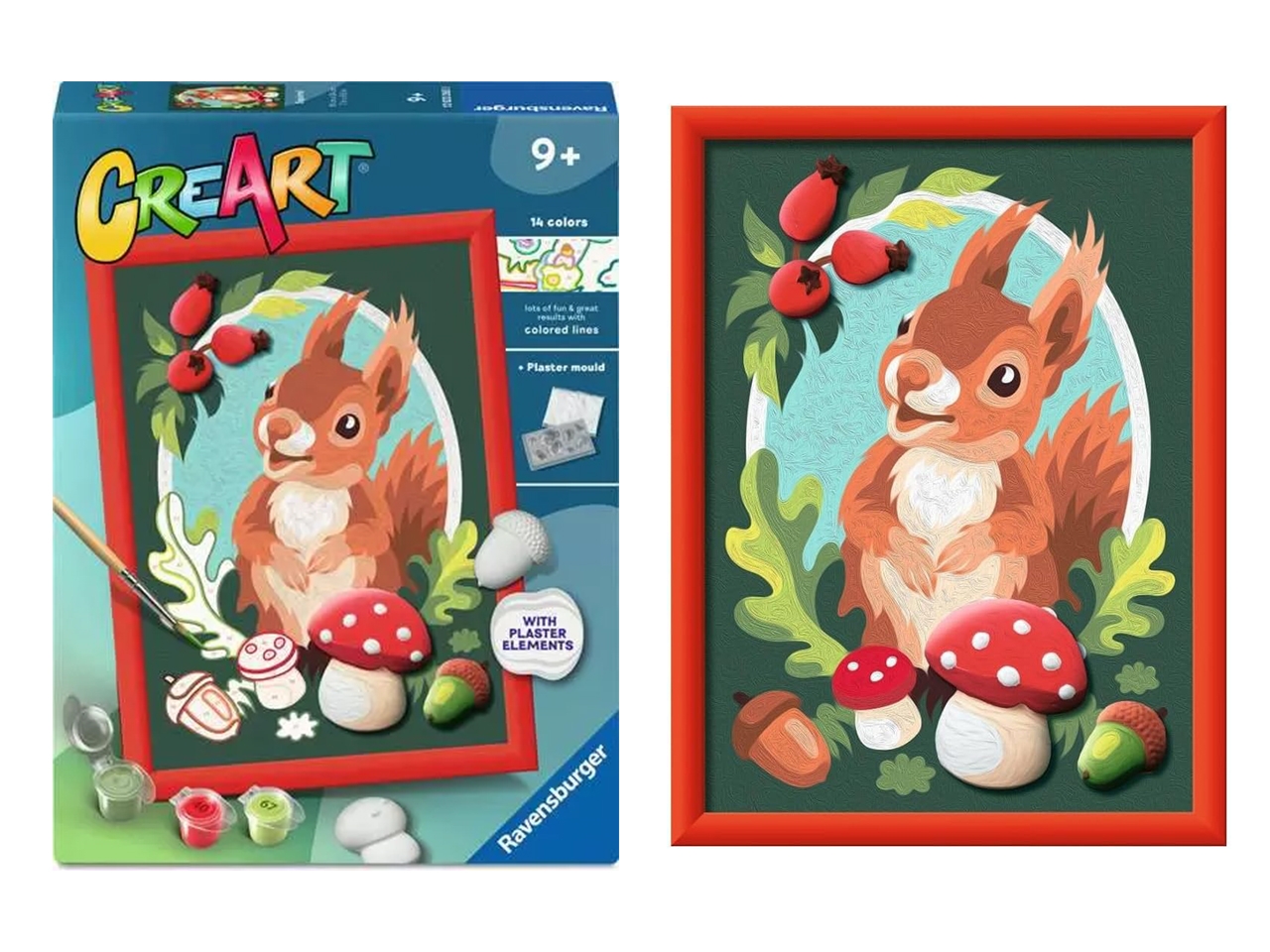 CREART SERIE D SCOIATTOLO CON GESSO 3D 12023265