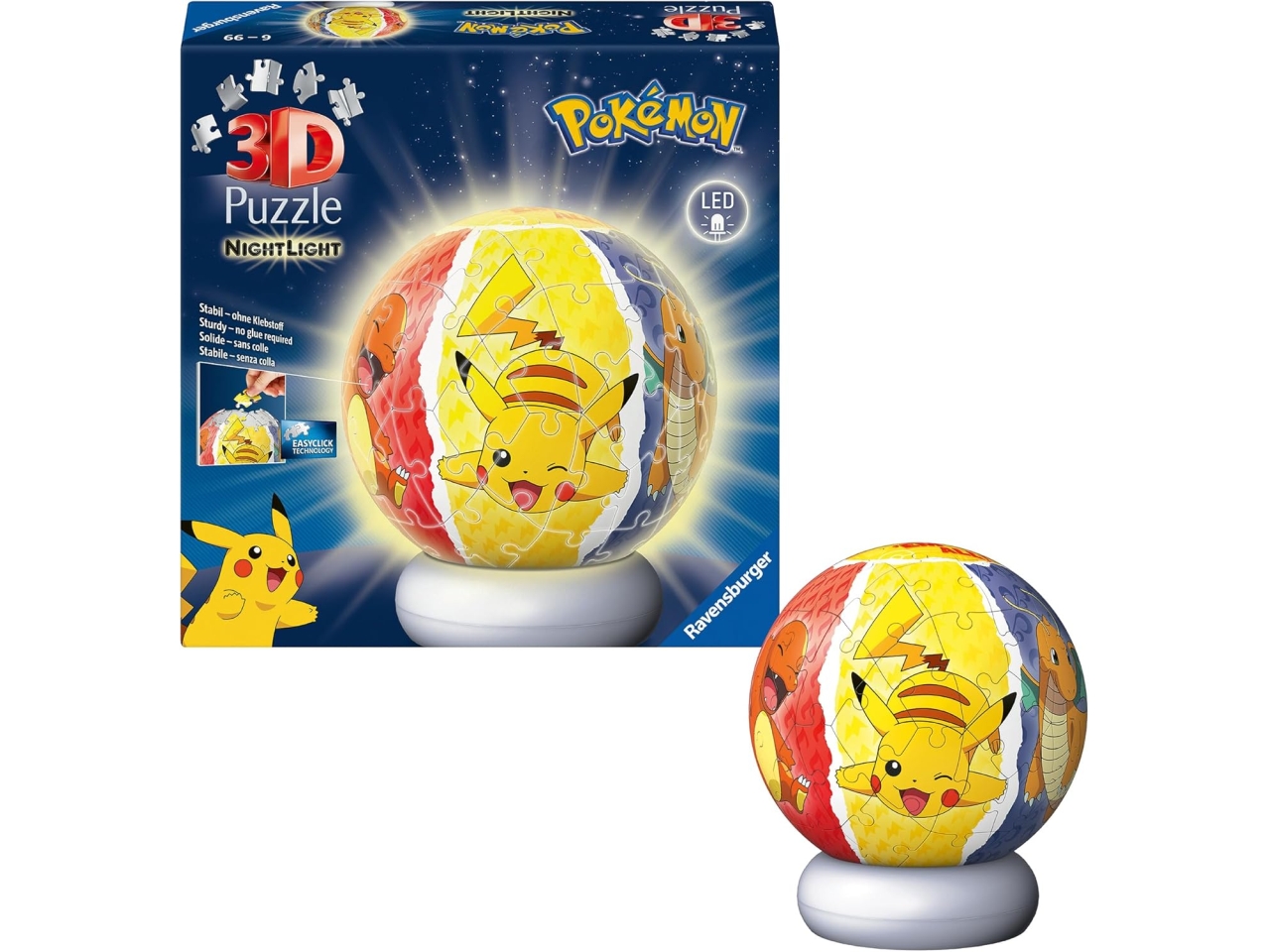 PUZZLE 3D PUZZLE BALL NIGHTLIGHT POKÉMON 12008053