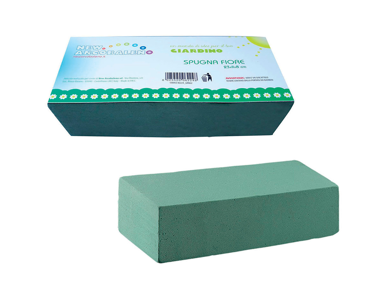 SPUGNA FIORI 23X11X8CM 06224