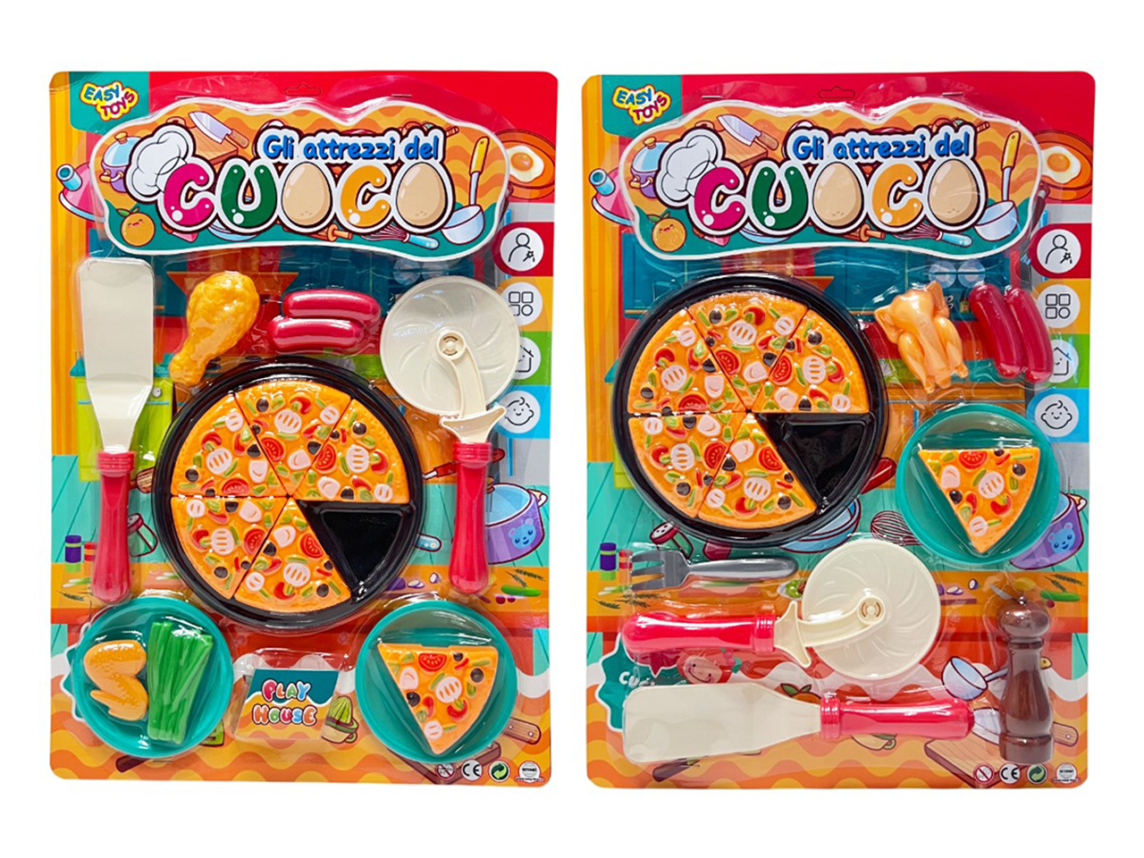 GIOCO GLI ATTREZZI DEL CUOCO CON PIZZA 2 ASS 18316