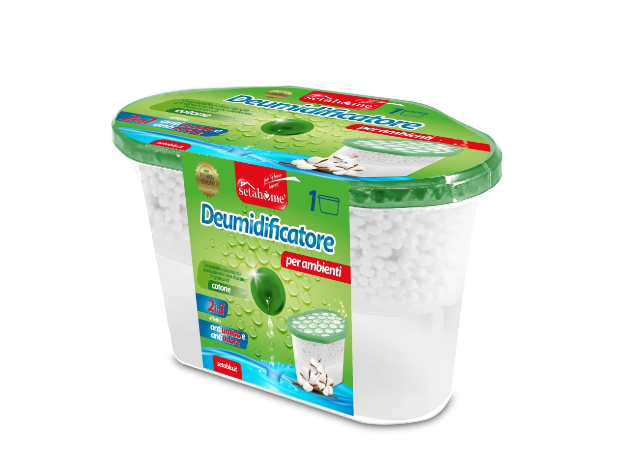 DEUMIDIFICATORE AMBIENTE 500ML COTONE 62488